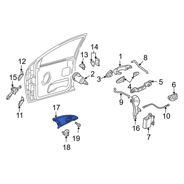 Interior Door Handle Trim