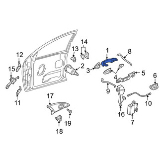 Ford OE - Rear Outer Exterior Door Handle