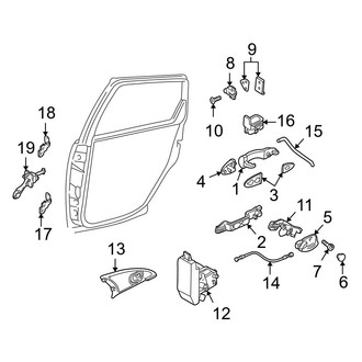 Ford OE - Rear Door - Lock & Hardware