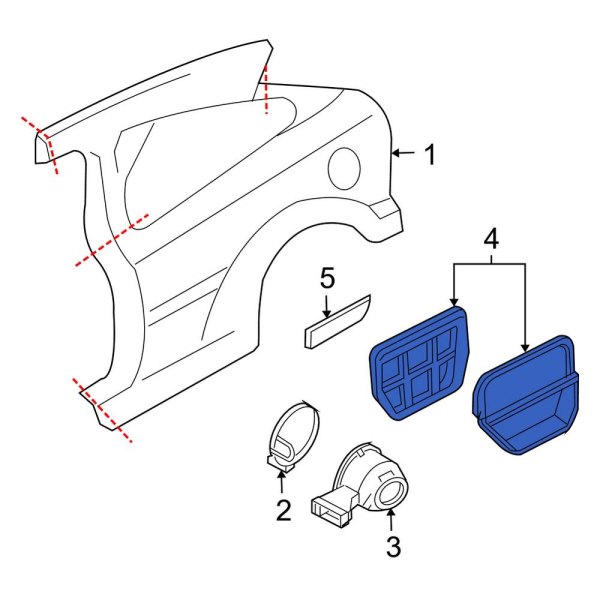 Quarter Panel Air Vent Grille