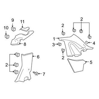 Ford OE - Quarter Panel - Interior Trim