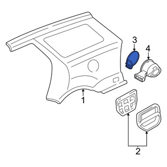 Ford OE - Rear Fuel Filler Door