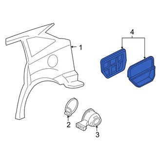 Ford OE - Rear Lower Quarter Panel Air Vent Grille