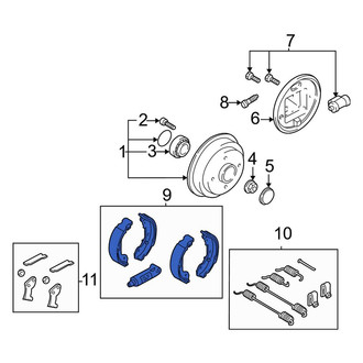 Ford OE - Rear Drum Brake Shoe
