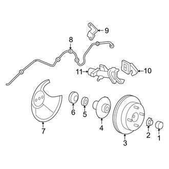Ford OE - Rear Suspension - Brake Components (Disc Brakes), (LX / SE / SVT / ZTS / ZTW / ZX3 / ZX5 Rear Disc Brakes)