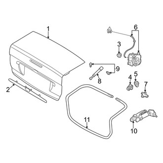 Ford OE - Trunk Lid - Lid & Components