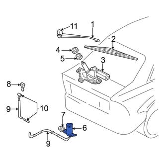 Ford OE - Windshield Washer Pump