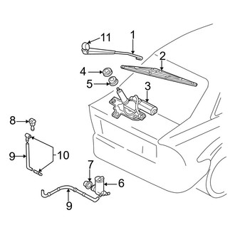Ford OE - Lift Gate - Wiper & Washer Components