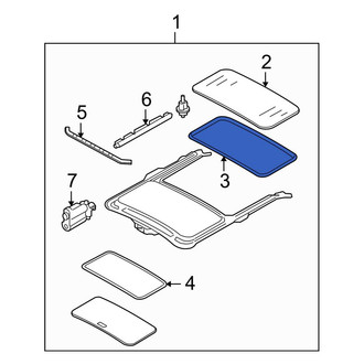 Ford OE - Sunroof Glass Seal