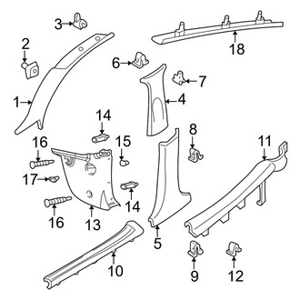 Ford OE - Pillars, Rocker & Floor - Interior Trim (SE Wagon)