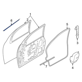 Ford OE - Front Right Door Window Belt Weatherstrip