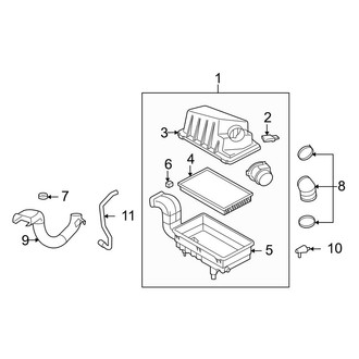 Ford OE - Engine / Transaxle - Air Intake (2.0L 5 Engine VIN Character Gas)