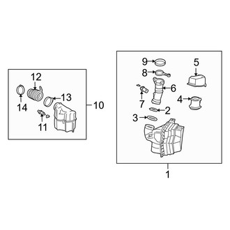 Ford OE - Engine / Transaxle - Air Intake (LX / SE / ZTS / ZTW / ZX3 / ZX5 2.3L)