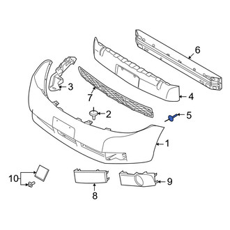 Ford OE - Front Bumper Impact Absorber Rivet