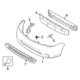 Ford OE - Front Bumper Cover Retainer