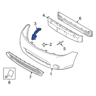 Ford OE - Front Right Bumper Cover Reinforcement