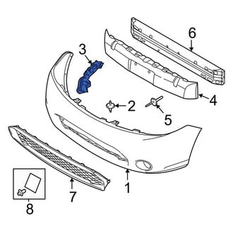 Ford OE - Front Right Bumper Cover Reinforcement