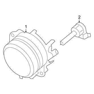 Ford OE - Front Lamps - Fog Lamps (S / SE / SEL Sedan)