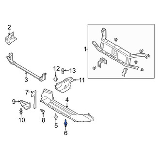 Ford OE - Radiator Support Air Deflector Clip