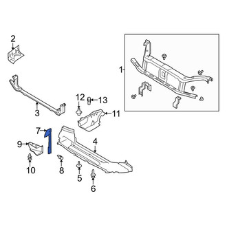 Ford OE - Front Left Radiator Support Air Deflector