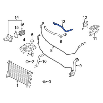 Ford OE - Engine Coolant Overflow Hose