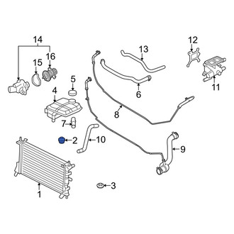 Ford OE - Upper Radiator Insulator