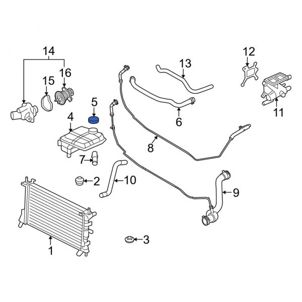 Engine Coolant Reservoir Cap