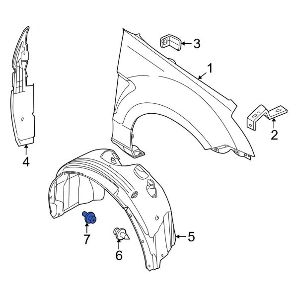 Fender Liner Retainer