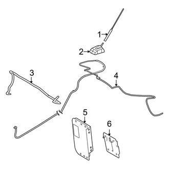 Ford OE - Electrical - Antenna (With Satellite Radio)