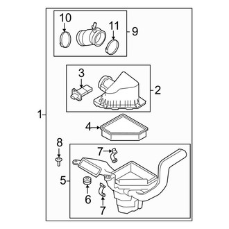 Ford OE - Engine / Transaxle - Air Intake (S / SE / SEL / SES)