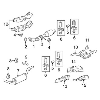 Ford OE - Exhaust System - Exhaust Components (With PZEV Emissions)