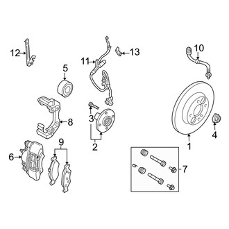Ford OE - Front Suspension - Brake Components (S / SE / SEL / SES)