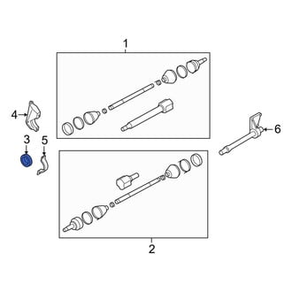 Ford OE - CV Axle Shaft Carrier Bearing