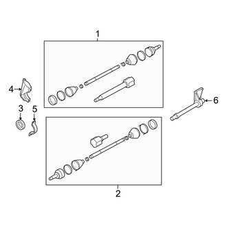 Ford OE - Front Suspension - Drive Axles (S / SE / SEL / SES)