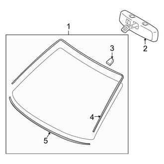 Ford OE - Windshield - Glass