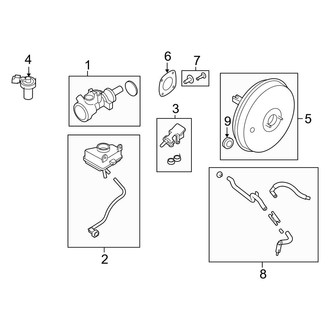 Ford OE - Cowl - Components on Dash Panel (S / SE 4-Wheel ABS)