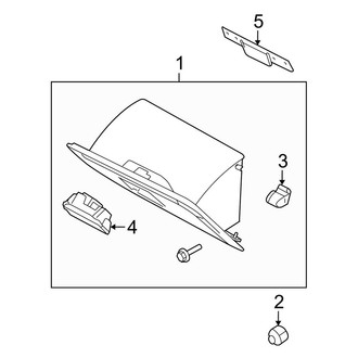 Ford OE - Instrument Panel - Glove Box
