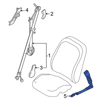 Ford OE - Front Left Seat Belt Receptacle