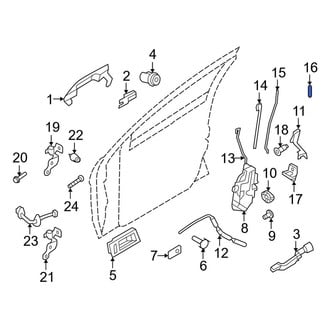 Ford OE - Front Door Lock Knob