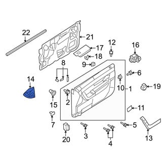 Ford OE - Front Left Door Mirror Trim Ring