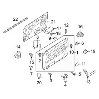 Ford OE - Front Door - Interior Trim (S / SE / SEL / SES Sedan)