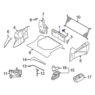 Ford OE - Trunk Trim Panel Clip