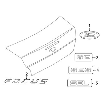 Ford OE - Trunk Lid - Exterior Trim
