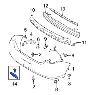 Ford OE - License Plate Bracket Hardware Kit