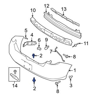 Ford OE - Radiator Support Panel Reinforcement Screw