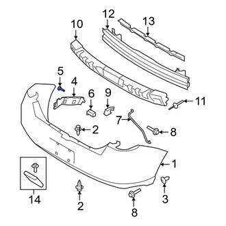 Ford OE - Front Bumper Cover Screw