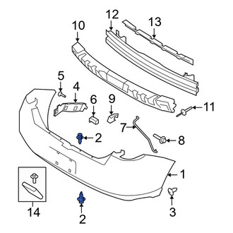 Ford OE - Radiator Support Panel Reinforcement Screw