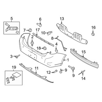 Ford OE - Rear Bumper - Bumper & Components (Coupe)
