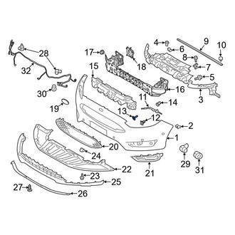 Ford OE - Front Bumper Guide Screw