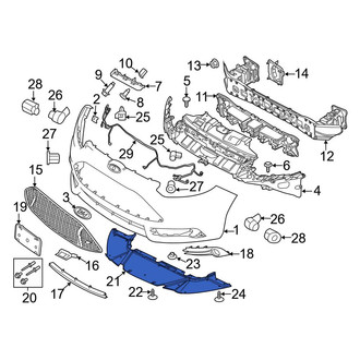 Ford OE - Front Radiator Support Splash Shield